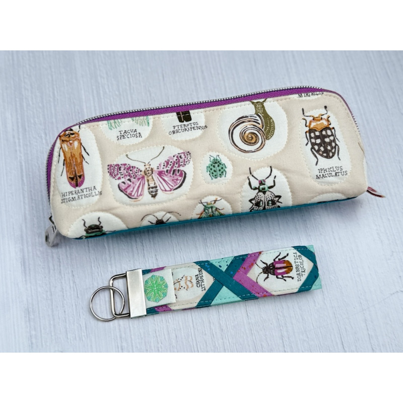Stiftemäppchen "Lene 2.0" - Quilt Edition + Schlüsselband SET