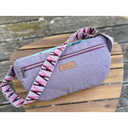 "Tasche voll Glück" // Crossbodybag "Schwalben Mauve"