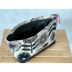 Necessaire "Flowers Schwarz"