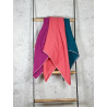 Musselintuch Multicolor "Magenta, Melone & Petrol"