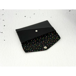 Handytasche / Geldbörse  "Black Stars" XL