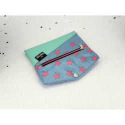 Handytasche / Geldbörse  "Stars Pink" XL