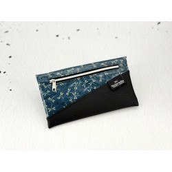 Handytasche / Geldbörse  "Dragonflys Petrol" XL
