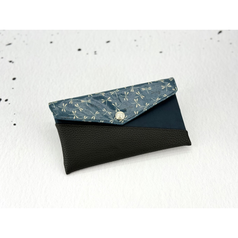 Handytasche / Geldbörse  "Dragonflys Petrol" XL