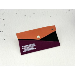 Handytasche / Geldbörse  Colourblocking Edition Kürbis  XL