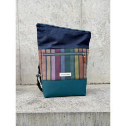 Fold Over "Magic Stripes" Dunkel