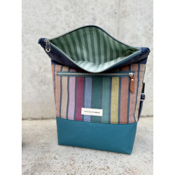 Fold Over "Magic Stripes" Dunkel